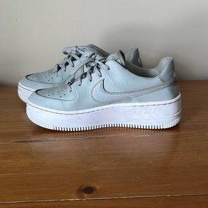 Platform Leather Nike Air Force 1’s lightly worn women’s size 6.5